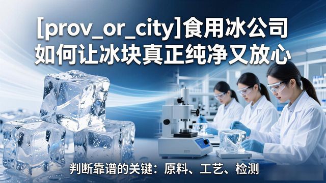 石家庄食用冰公司如何让冰块真正纯净又放心