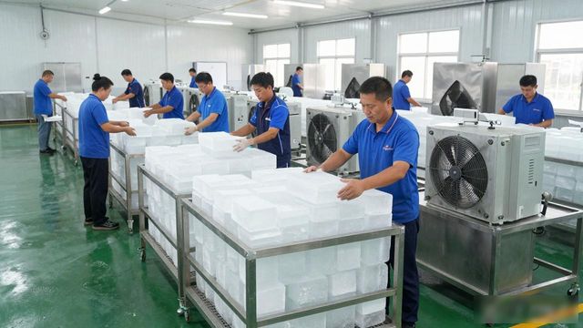 石家庄夏季车间降温冰块,工厂师傅都在用这个方法